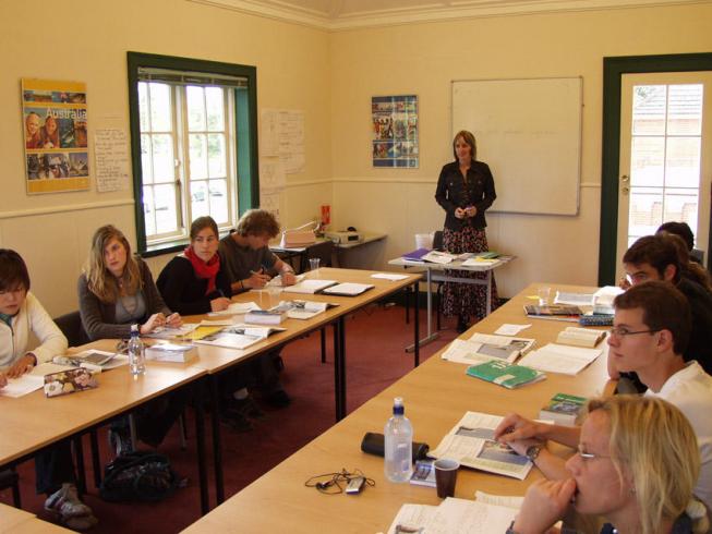 Etudiants en cours de langue
