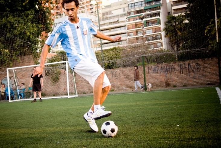 un match de football