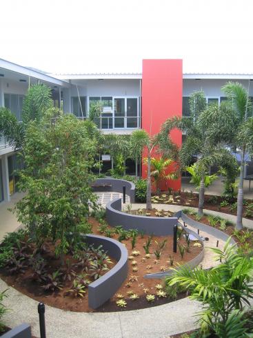 Le patio de l'école