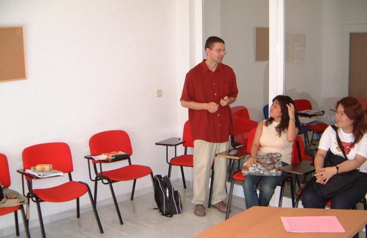 Professeur et étudiants