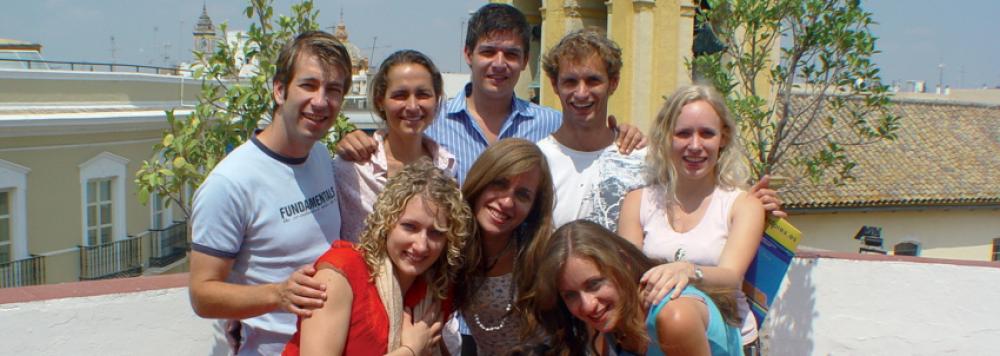 étudiants en séjours linguistiques à Séville en Espagne