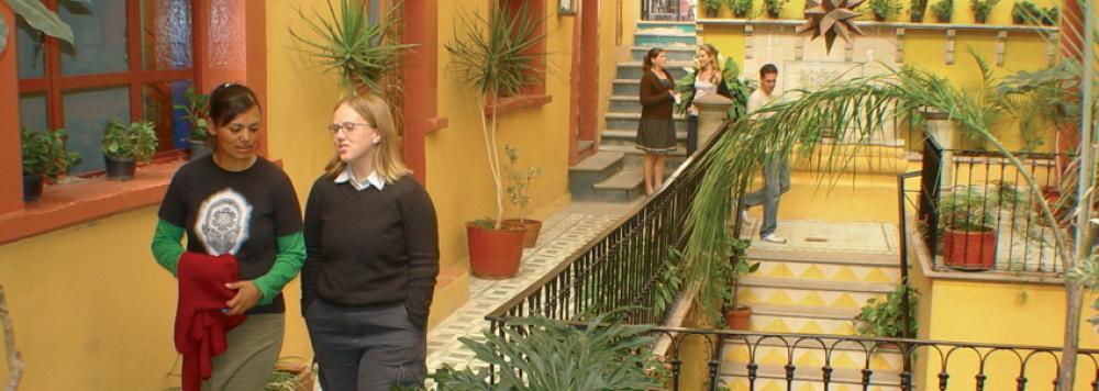étudiants à l'école d'espagnol de Guanajuato au Mexique