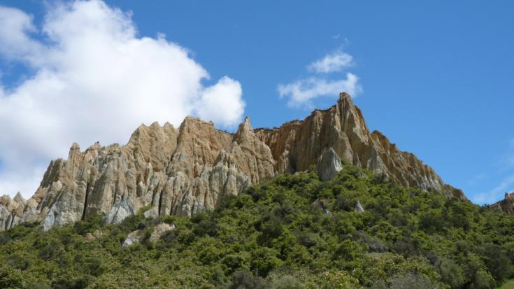 Clay cliffs (île du Sud)
