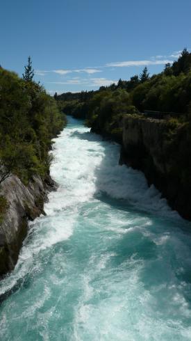 Huka Falls dans la région de Rotorua (île du Nord)