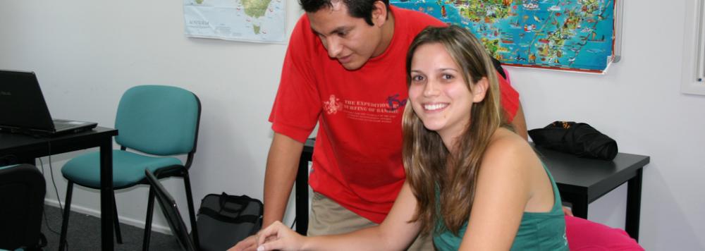 étudiants en cours d'anglais sur la Sunshine Coast en Australie
