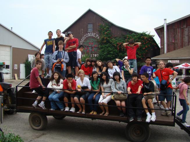 Etudiants en excursion