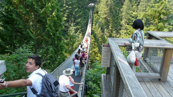 Sortie au pont suspendu