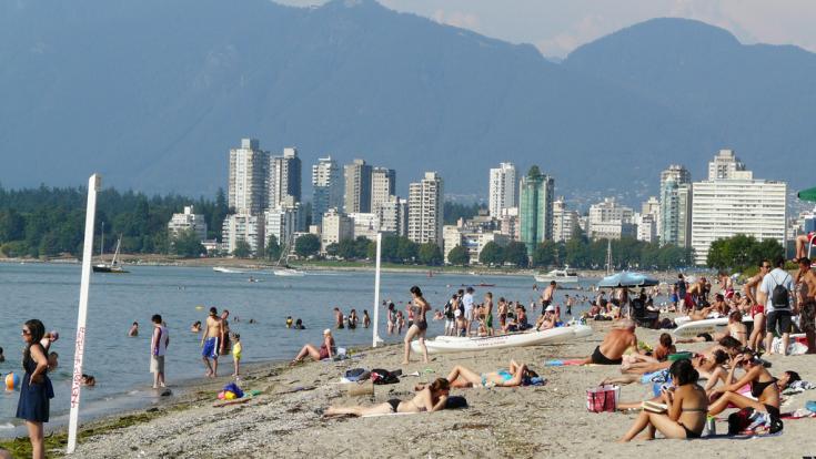 La plage de Vancouver