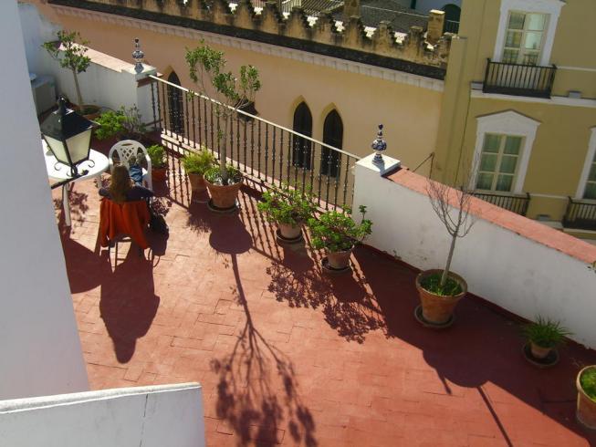 La terrasse de l'école