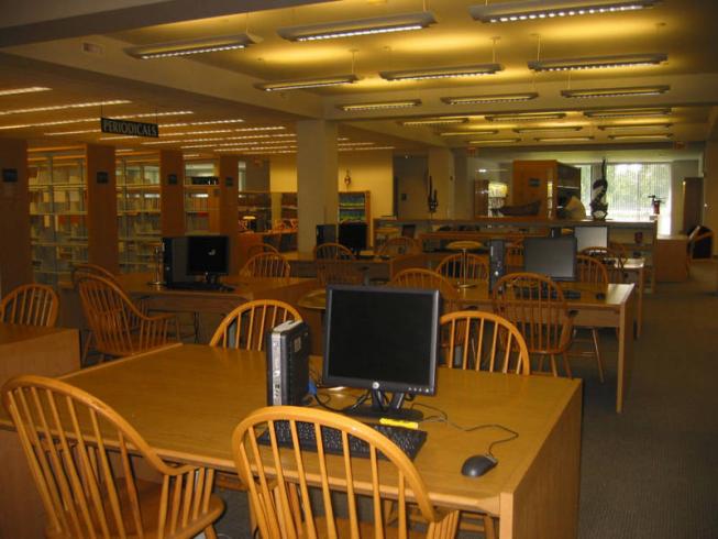 Dans la bibliothèque