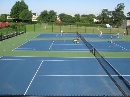 Les courts de tennis