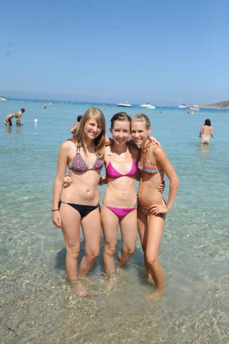 Etudiantes à la plage